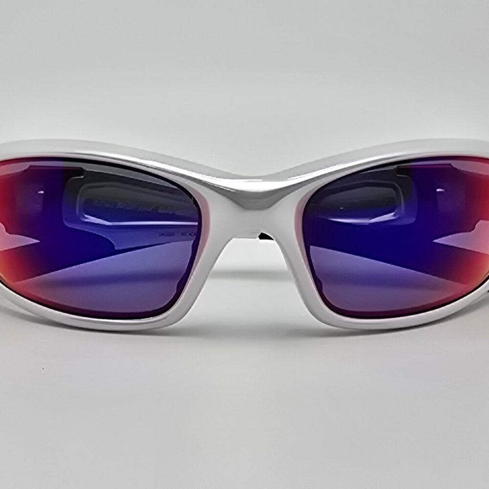 *SOLD* Oakley 04-329 Straight Jacket II White Chrome Frame +Red Lens Sunglasses - Picture 11 of 15